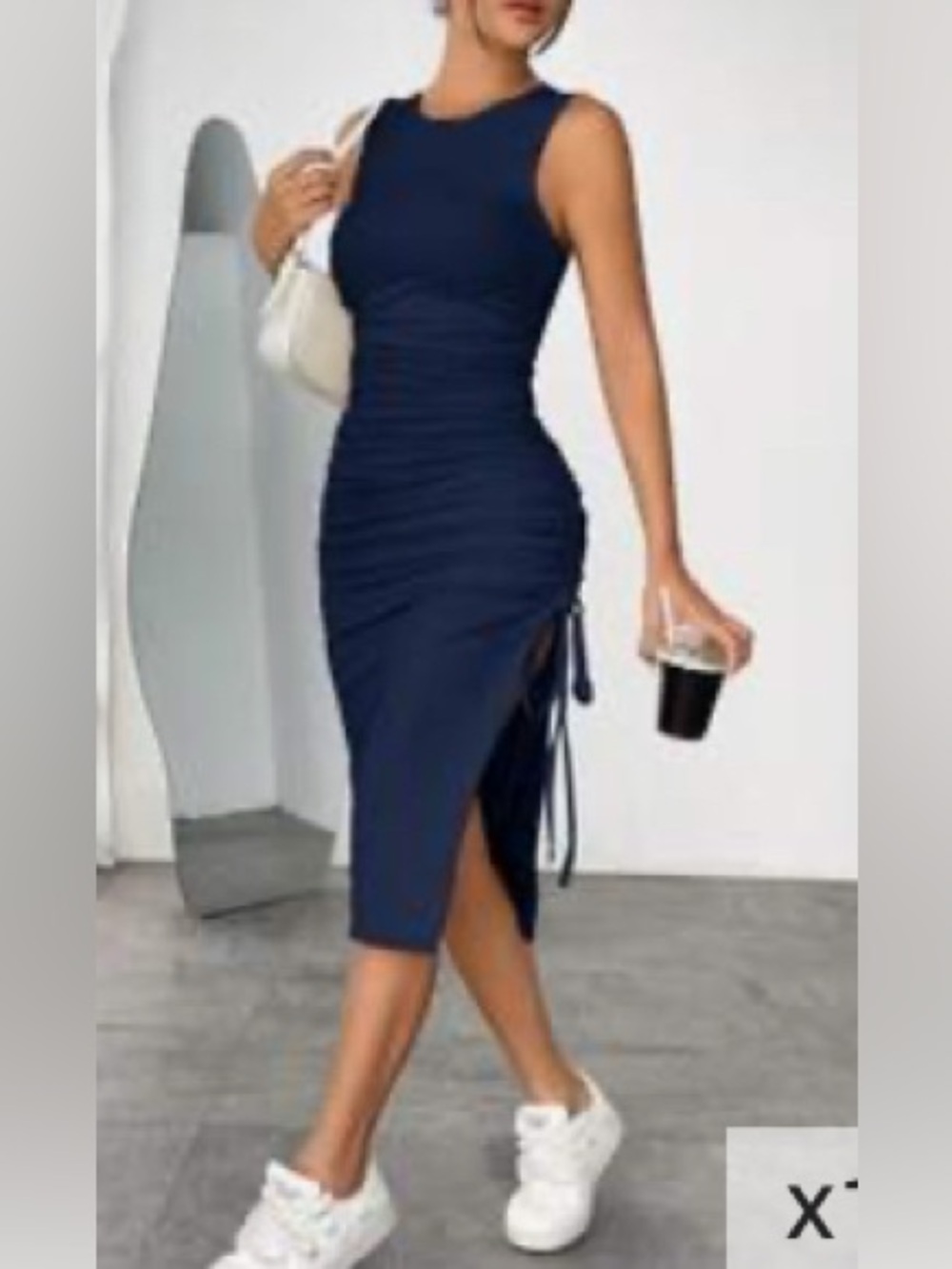 Blue midi dress NWT